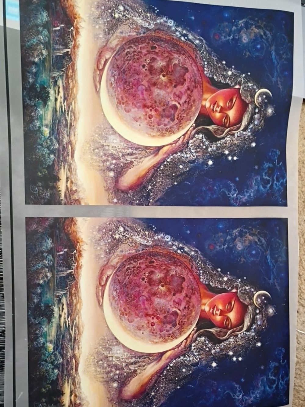 2 Transfers Mystical Moon Guardian Wall Iron On Transfer